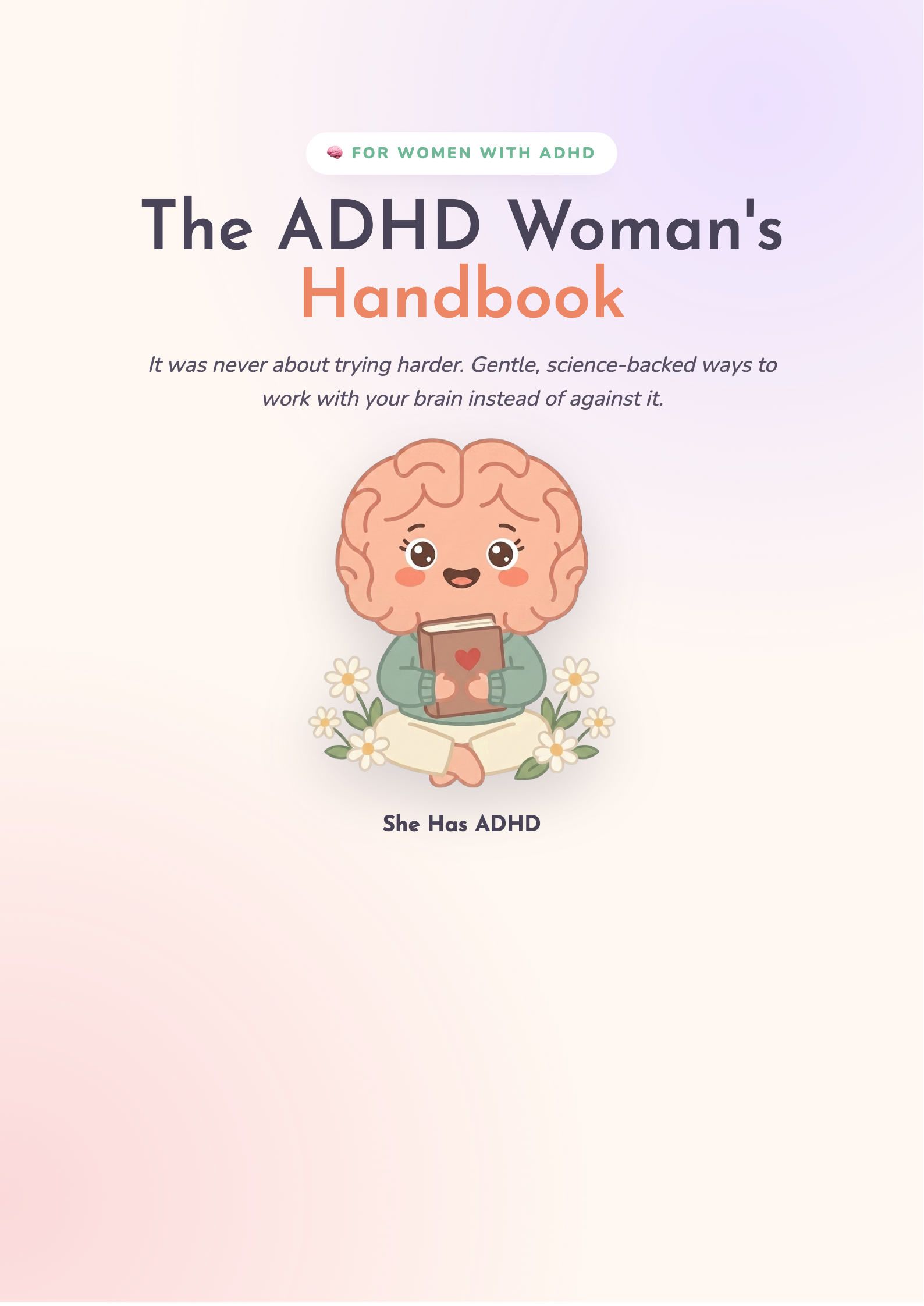 The ADHD Woman's Digital Handbook cover